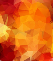Fototapeta premium Orange and red Polygonal Mosaic Background
