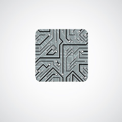 Vector technology cpu design with square microprocessor scheme.