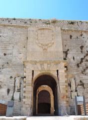 Historic city gate of Ibiza Town