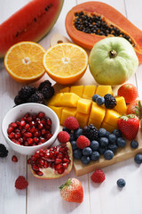 mixed fruits snack