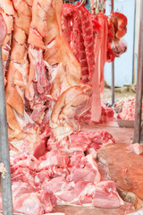 Pork. Fresh raw meat