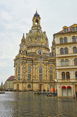 Fototapeta na wymiar Frauenkirche in the city center of Dresden in Germany