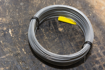 thin coiled wire