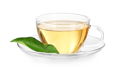 Cup of tea isolated on white
