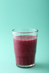 fresh summer smoothie in glass