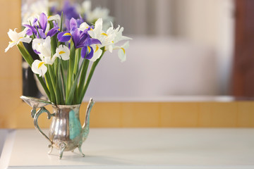 A bouquet of fresh flowers, close up