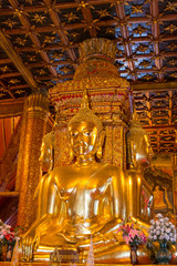 Buddha statue of Phumin temple ,Nan  ,Thailand