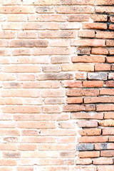 Immemorial orange brick wall