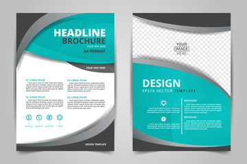 Abstract vector modern flyers brochure / annual report /design templates / stationery with white background in size a4