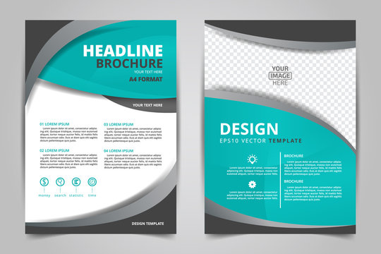 Abstract vector modern flyers brochure / annual report /design templates / stationery with white background in size a4