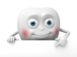 The tooth and a billboard