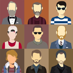 Men illustration avatar Vector