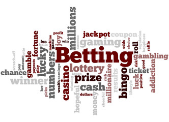 Betting, word cloud concept 9