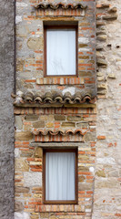 Fototapeta na wymiar Detail of the Facade of a Historic Building