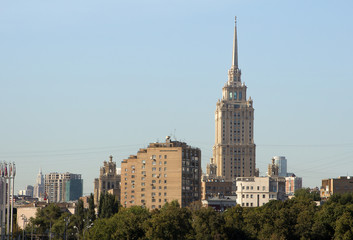 Fototapeta na wymiar scenic views of Moscow
