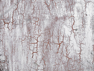 Old cracked paint on the wall. Grunge texture