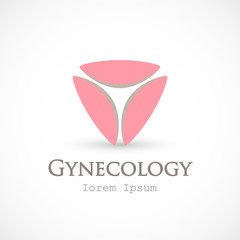 Logo gynecology - obrazy, fototapety, plakaty