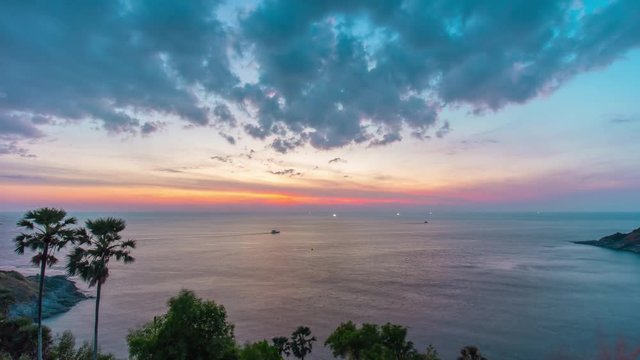sunset prompthet viewpoint panorama 4k time lapse thailand
