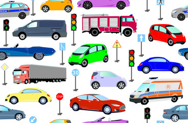 Pattern car © mizia&nitka