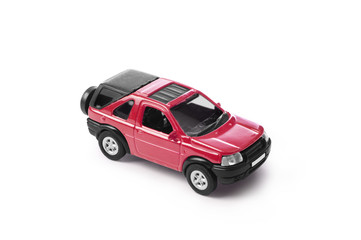 toy car isolated on white