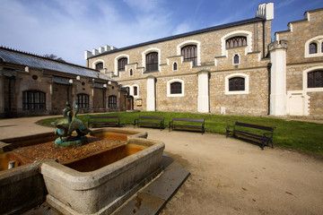 Fototapeta premium Gardens and Castle in Hluboka nad Vltavou, Czech Republic