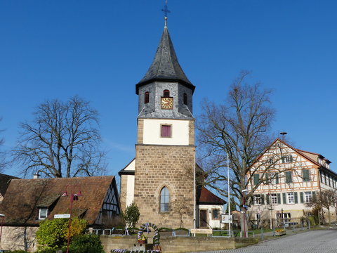 Oberderdingen village,known village in Germany candlemass fair