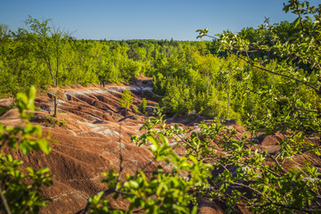 The Cheltenham Badlands in Caledon ontario, Canada