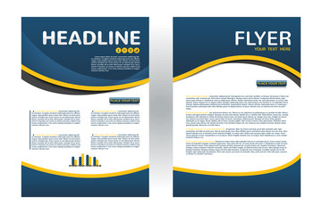 Abstract vector modern flyers brochure / annual report /design templates / stationery with white background in size a4