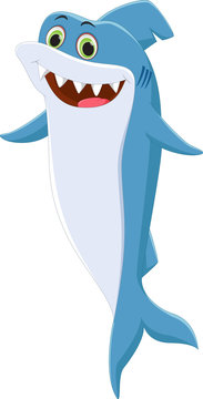 cute shark cartoon