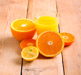 Citrus juice in a glass