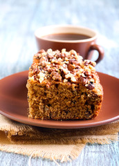 Greek walnut spice cake