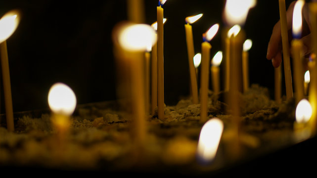 Kerzen in der Kirche