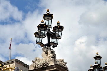 old historic lantern in london