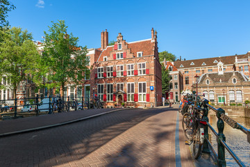 Fototapeta na wymiar Typical view of Amsterdam.