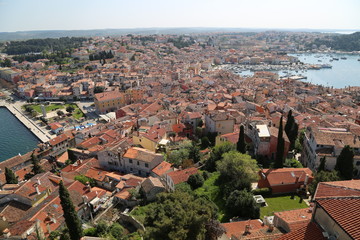 Stadtpanorama Rovinj, Istrien, Kroatien