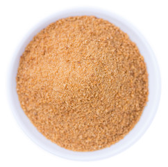 Coconut Sugar isolated on white