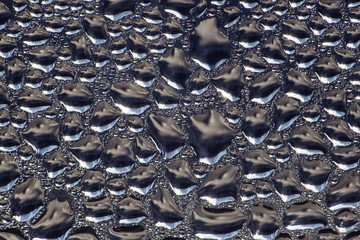 Extreme close up of water drops