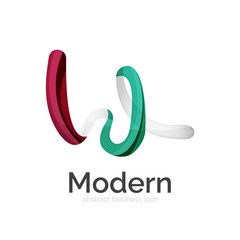 Obraz premium Vector ribbon logo