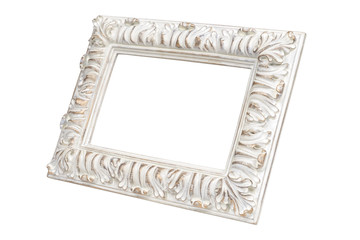 Picture frame isolated on white background with clipping path.