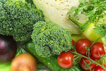 Fresh vegetables on the table