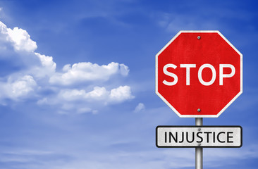 Obraz premium Stop Injustice