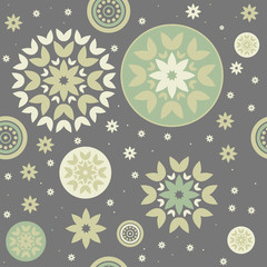 Seamless pattern with decorative objects