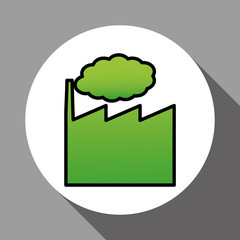 eco factory design , vector illustration