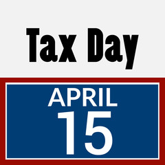 Happy Tax Day Background.