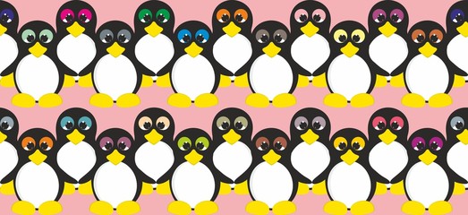 Pattern penguin © mizia&nitka