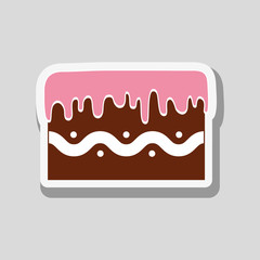 cake icon design , vector illustration