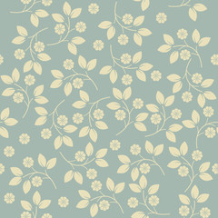 Trendy endless  pattern with cute flowers