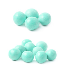 Pile of sugar coated balls 