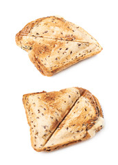 Press toasted sandwich isolated