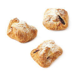 Sweet pastry pocket isolated